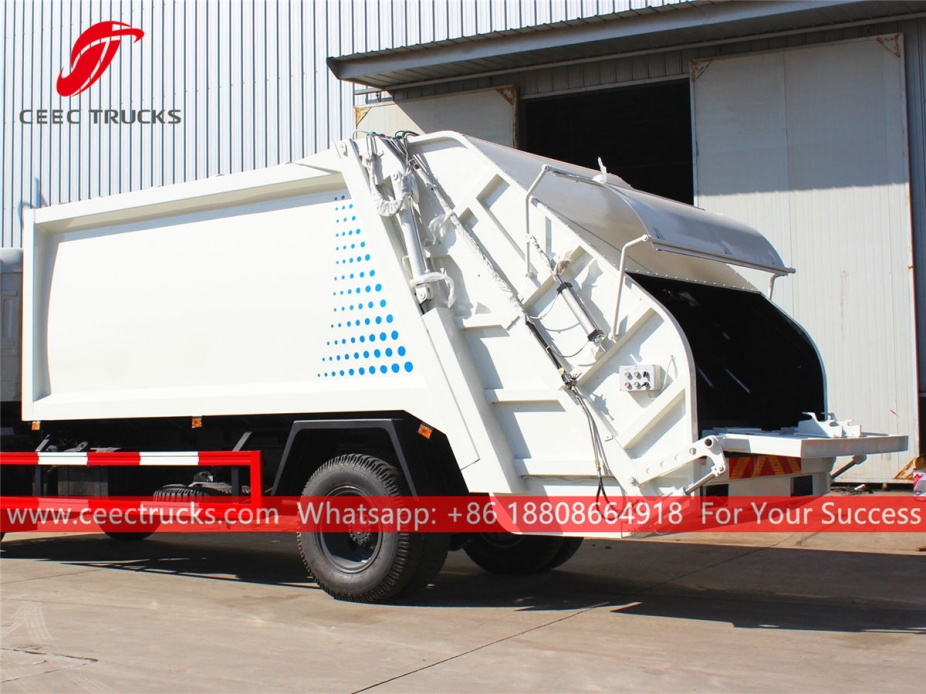 european standard 12,000 liters compression garbage truck body