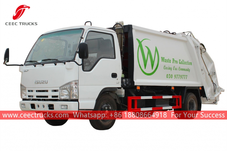 Brand new ISUZU 5CBM Garbage compressor truck for exporting