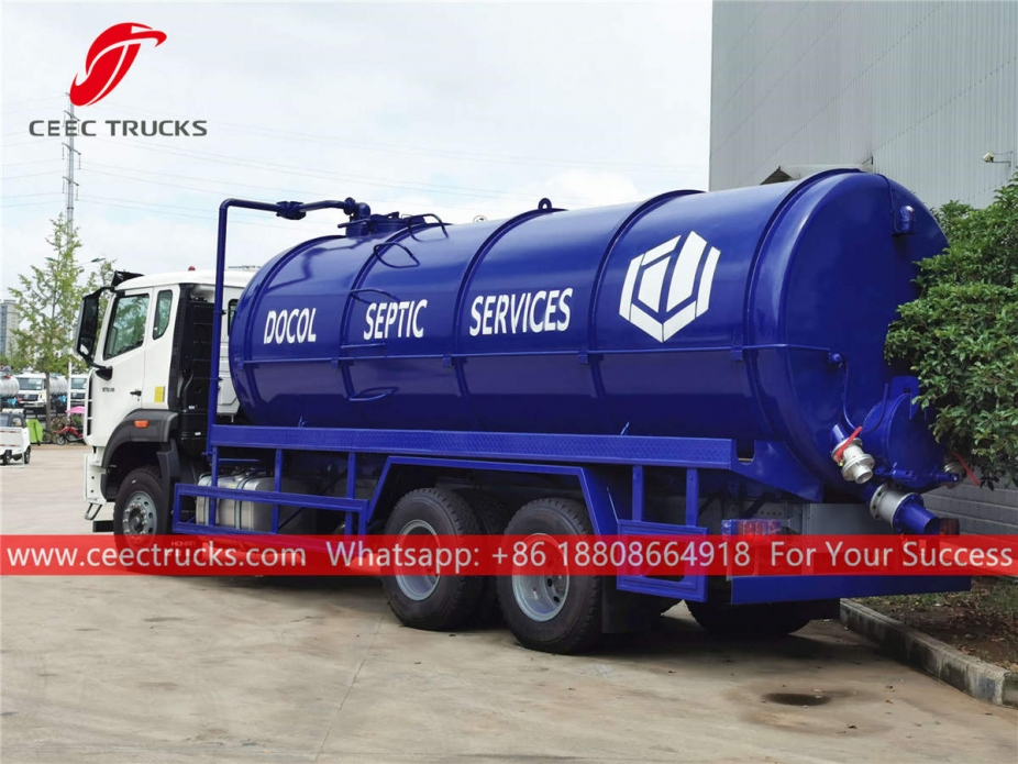 SINOTRUK N7B 340HP 20,000liters septic tanker truck