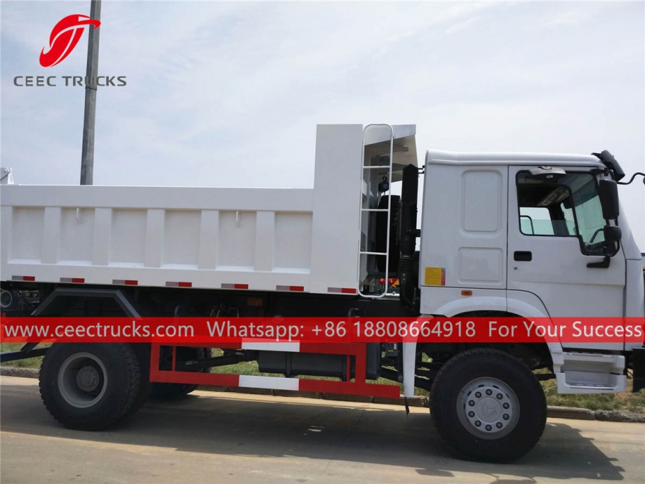 HOWO all wheel drive 4x4 tipper lorry