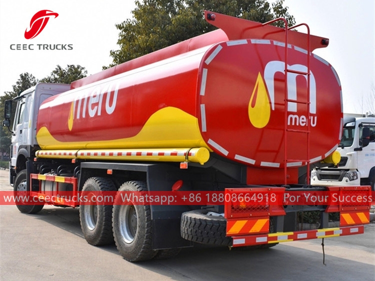 HOWO 6×4 371HP fuel tanker truck