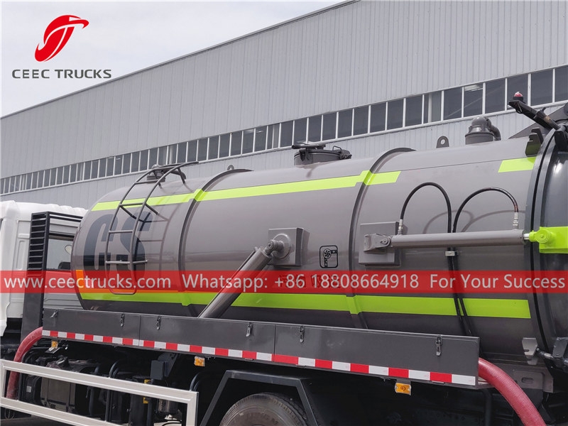 Dongfeng 12,000 liters vacuum suction truck