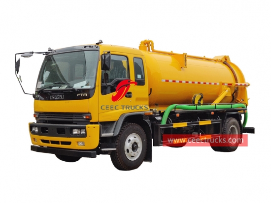 ISUZU 6 wheeler vacuum suction truck