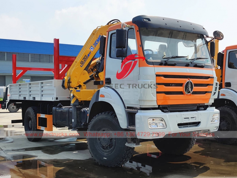 6.3 Tons XCMG crane based on Beiben RHD 4×4 truck