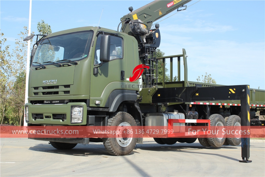 ISUZU truck with crane palfinger SPS40000 export to Asia countries