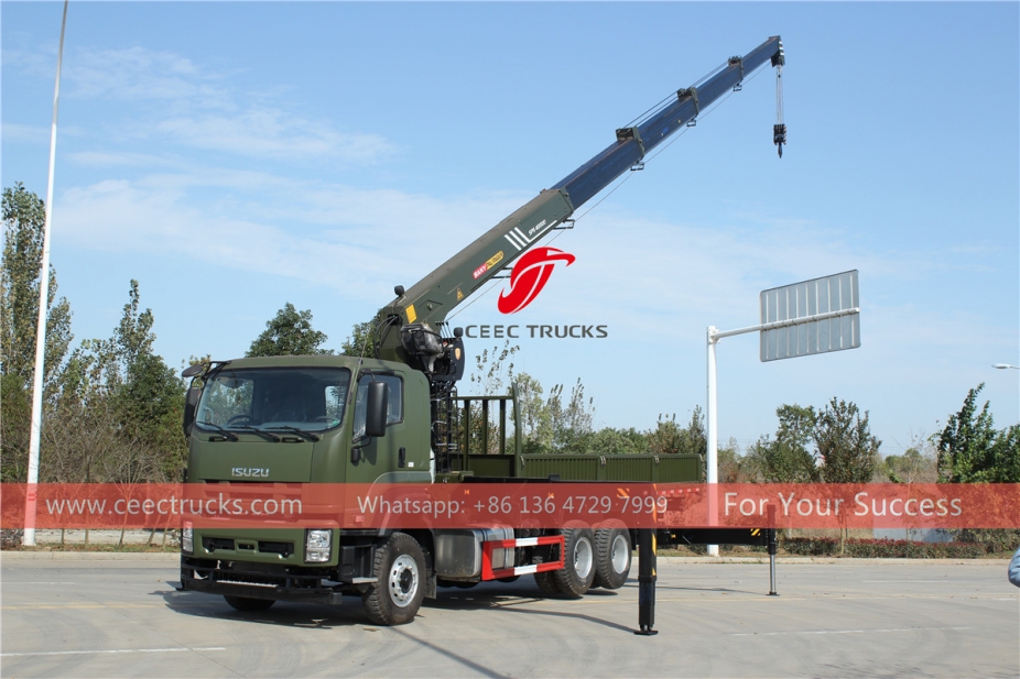 ISUZU truck with crane palfinger SPS40000 export to Asia countries