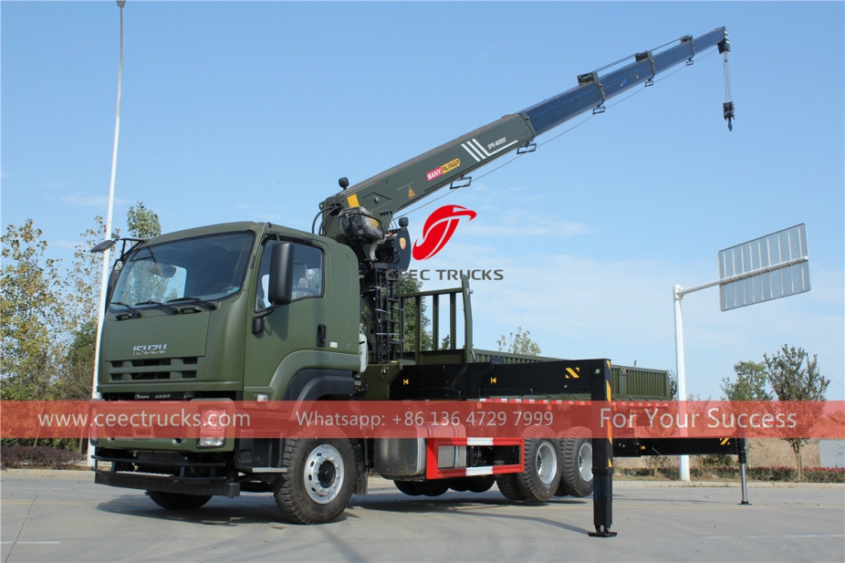 ISUZU truck with crane palfinger SPS40000 export to Asia countries