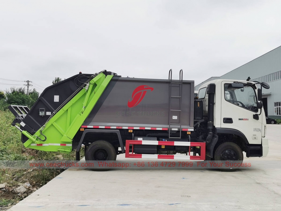 FOTON 12CBM refuse compactor truck export to Africa