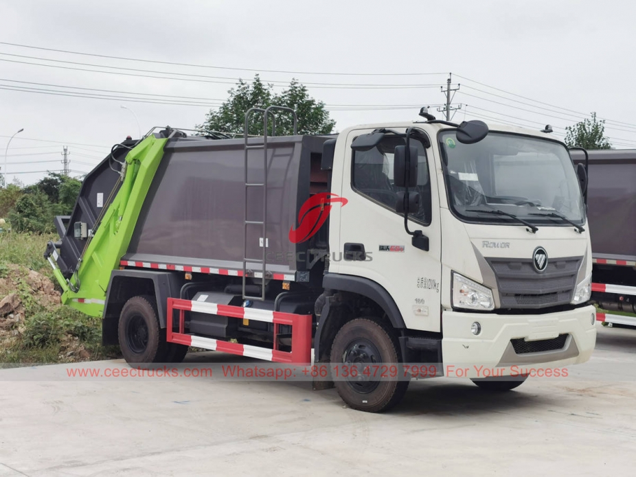 FOTON 12CBM refuse compactor truck export to Africa