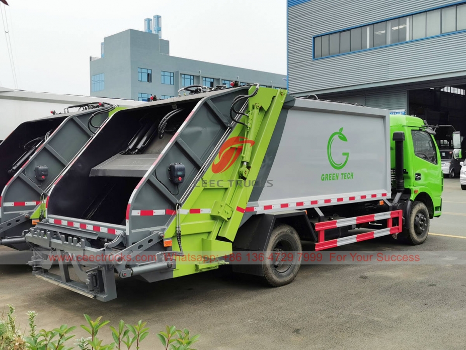 Dongfeng 6 wheeler garbage compression truck