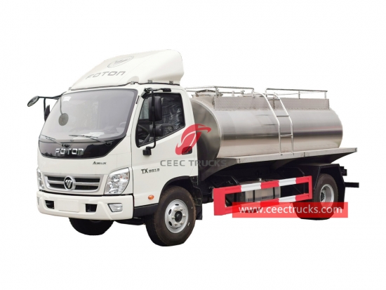 FOTON 4×2 stainless steel milk tanker