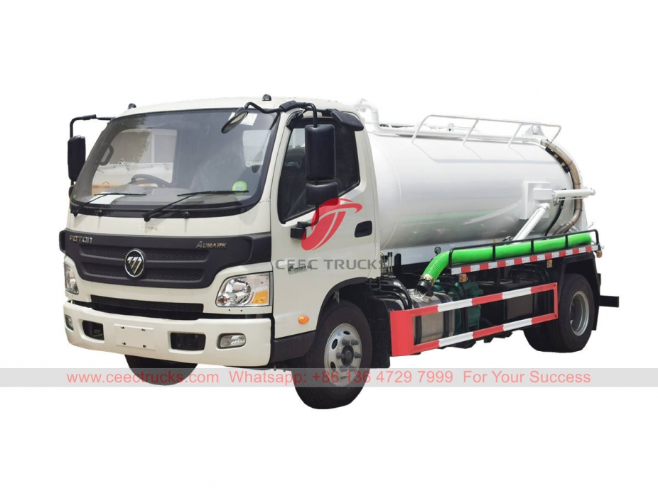 FOTON RHD vacuum suction truck