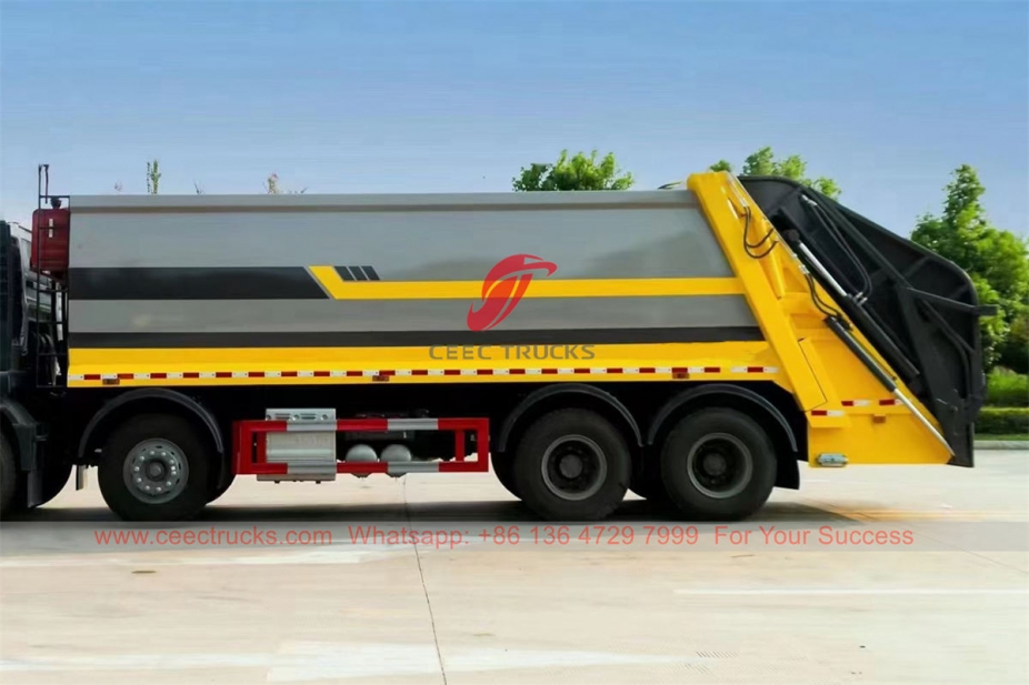 HOWO 12 wheeler refuse compactor truck for sale