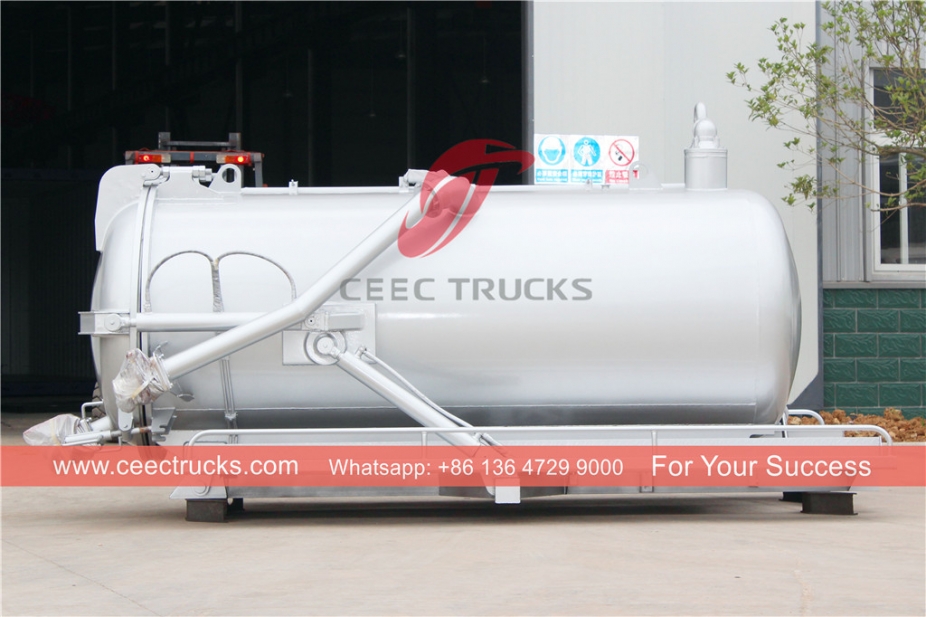 4CBM sewage suitable for ISUZU NKR and HINO 300 series chassis