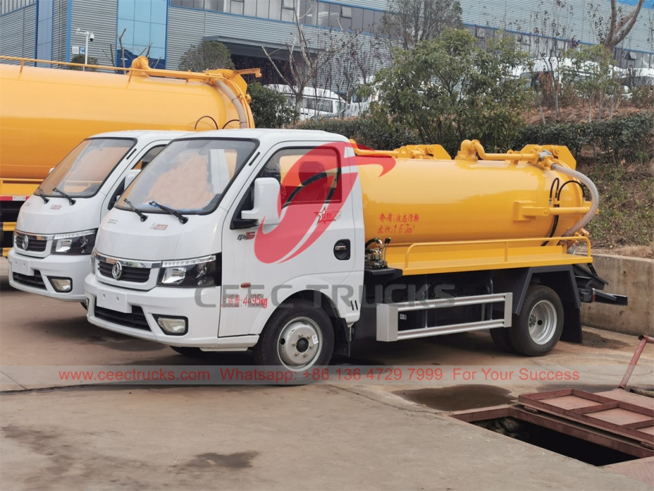 Dongfeng small sewer vacuum truck at special offer