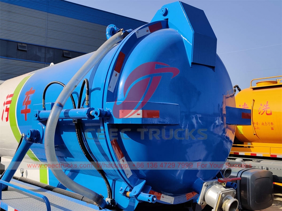 ISUZU small vacuum sewage truck at promotional price