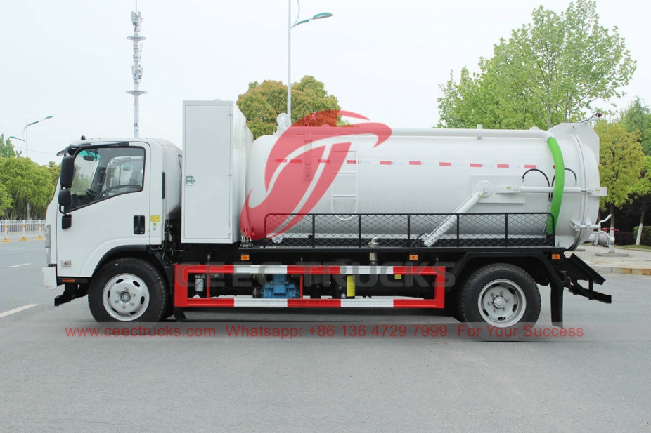 ISUZU NPR Sewer Vacuum Truck With MORO pump for Southeast Asia