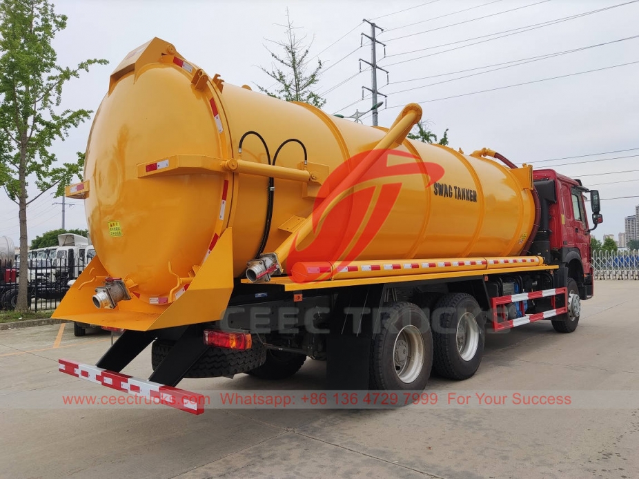 HOWO 6×4 vacuum tank truck at best price