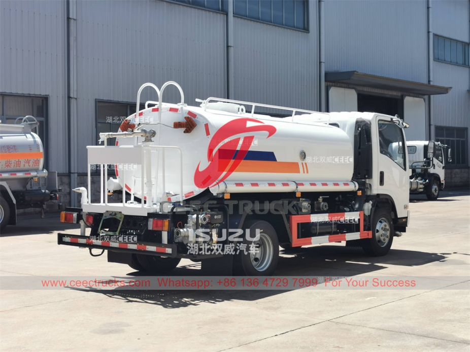 Philippines ISUZU 700P 190HP stainless steel water bowser for sale