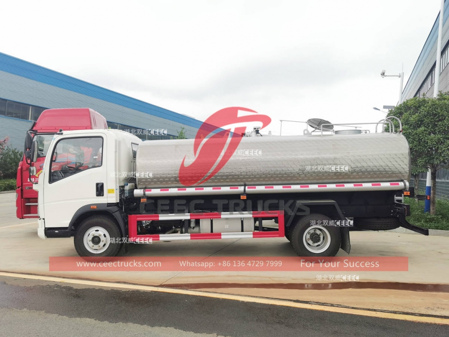 howo 10,000 liters potable water truck