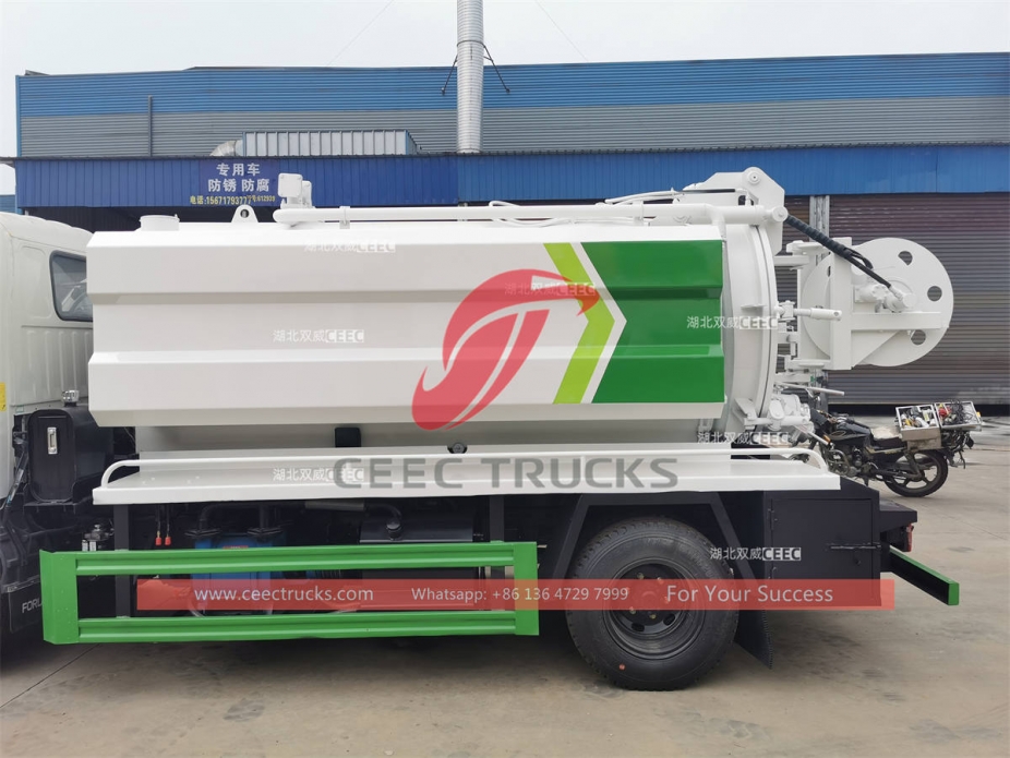 FOTON 5CBM RHD combination vacuum jetting truck