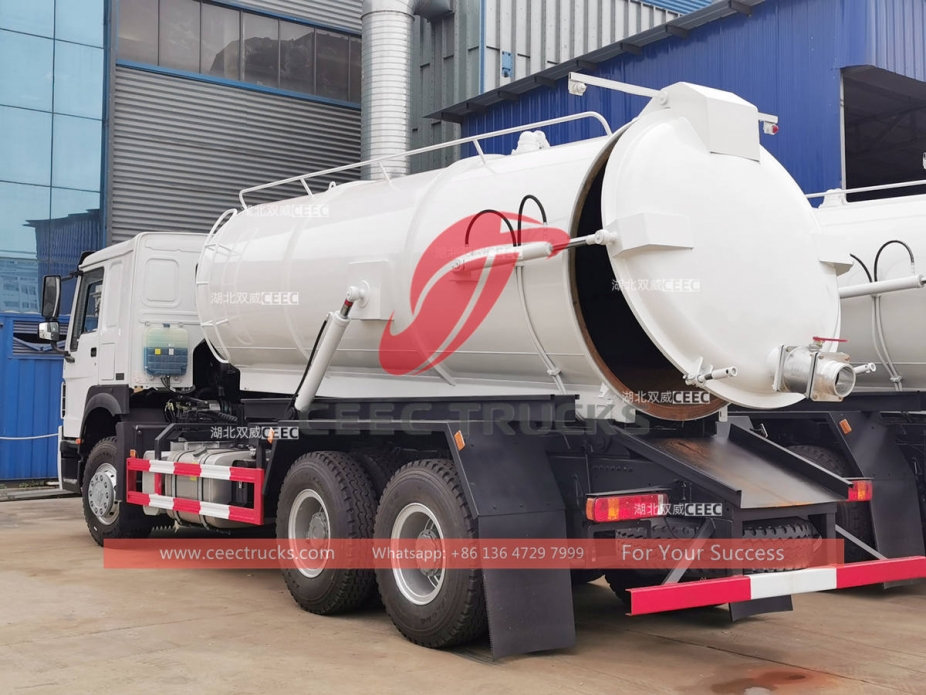 howo 20 cbm vacuum tank truck manufacturer