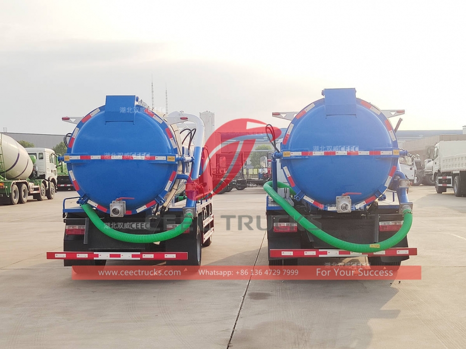 Dongfeng 5CBM vacuum pump trucks at best price