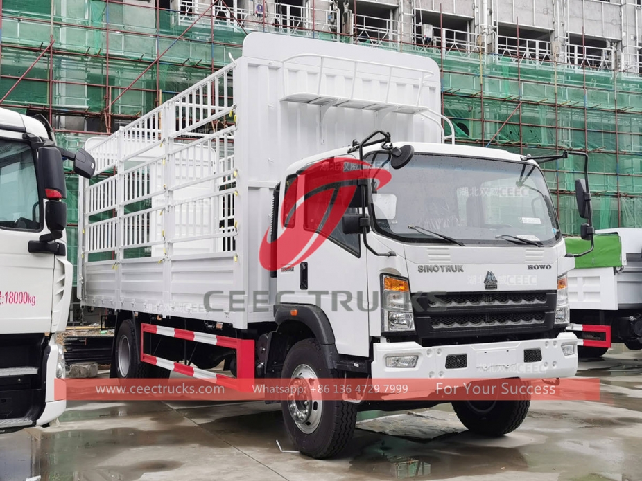 HOWO 4×2 6 wheeler 8 tons cargo truck