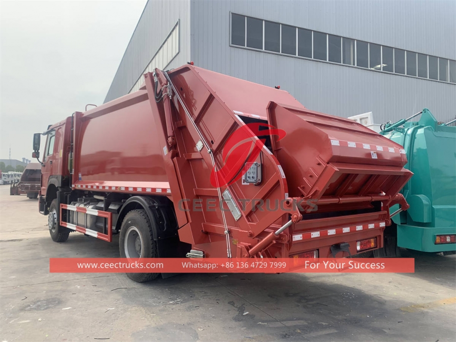 HOWO RHD 4×2 12CBM garbage compactor on sale