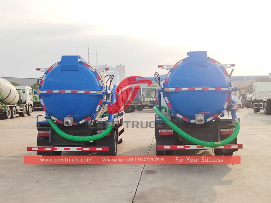 ISUZU mini vacuum sewage truck at best price