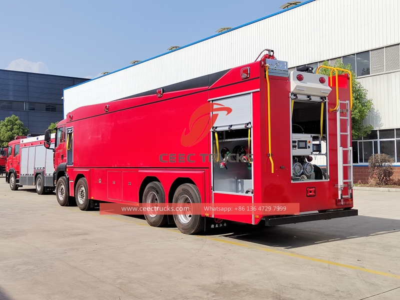 Howo 8x4 540HP foam dry powder firefighting truck