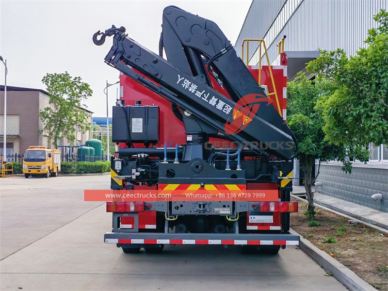 5 тонналық кран және 12 м авариялық жарықтандыруы бар Howo өрт сөндіру көлігі