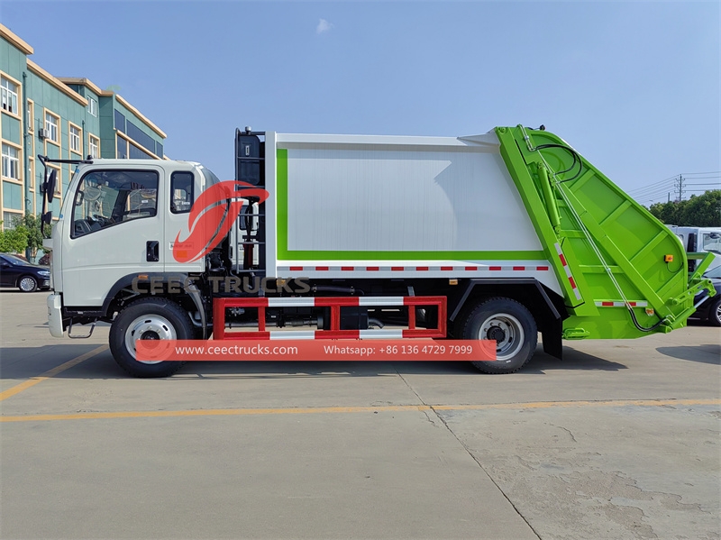 SINOTRUK compactor garbage 8cbm bin lorry for sale