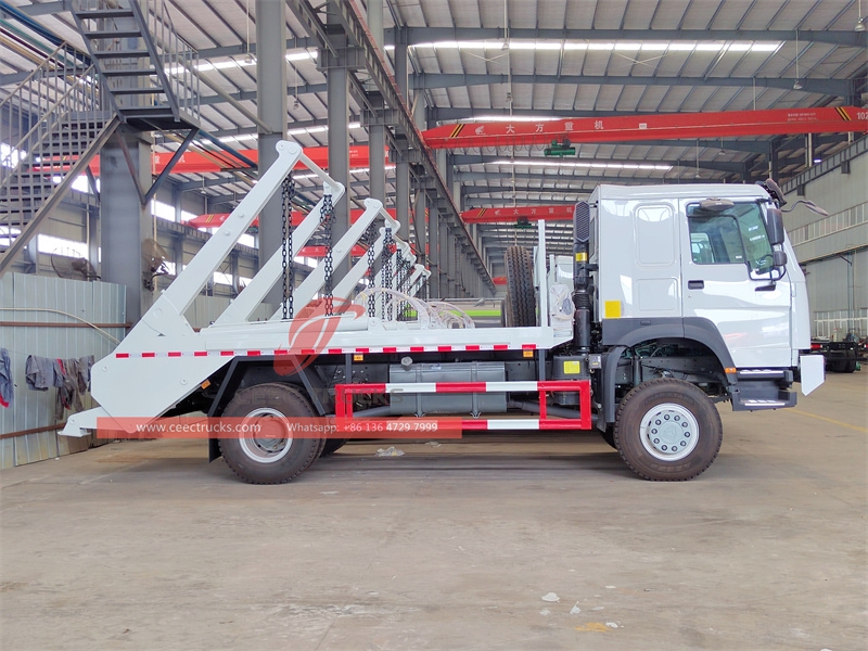 SINOTRUK 10CBM Skip Loader truck to Africa