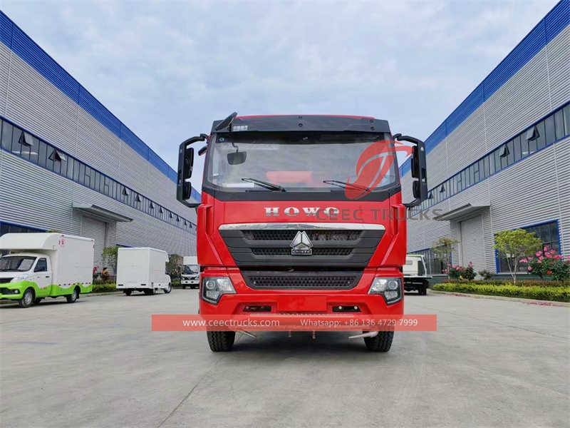 HOWO fire fighting 8,000L water tank truck with factory direct sale