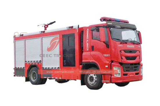 ISUZU GIGA heavy duty 8,000L fire water tank truck with factory direct sale