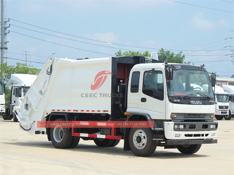 ISUZU 205hp FTR 10 CBM garbage compactor truck made in China