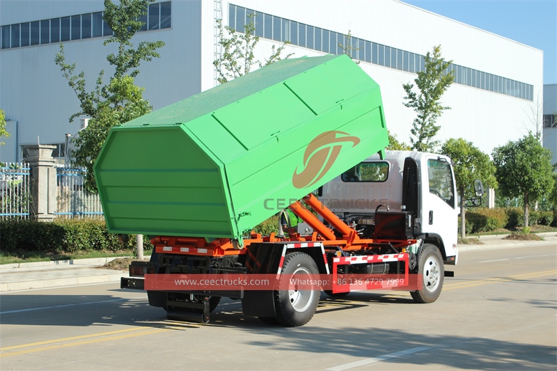 ISUZU NPR 10cbm hook loader truck with factory direct sale