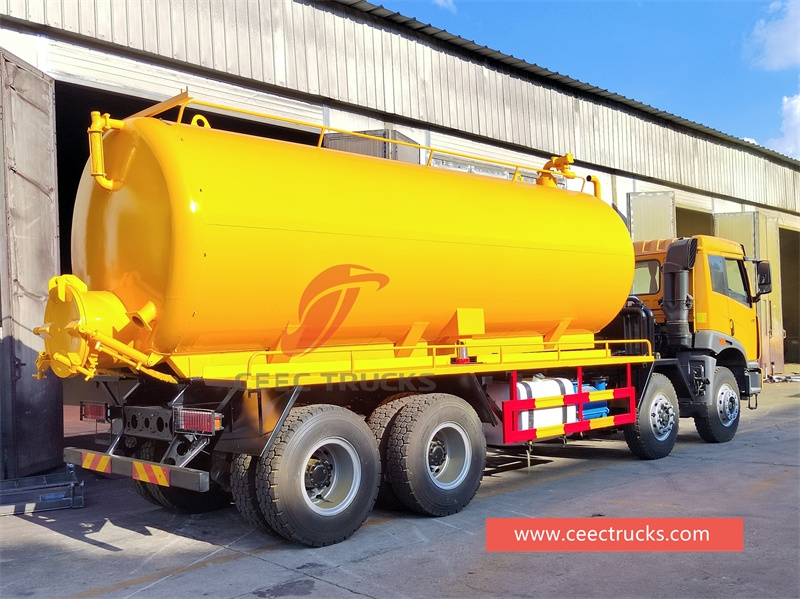 FAW RHD 8x4 Vacuum Sewage Suction Tanker Truck For sale