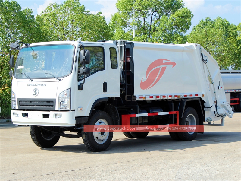 Shacman 8CBM compactor garbage truck with direct sale