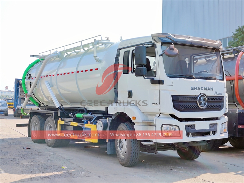 Shacman H3000 20m3 6000 gallon vacuum tanker trucks