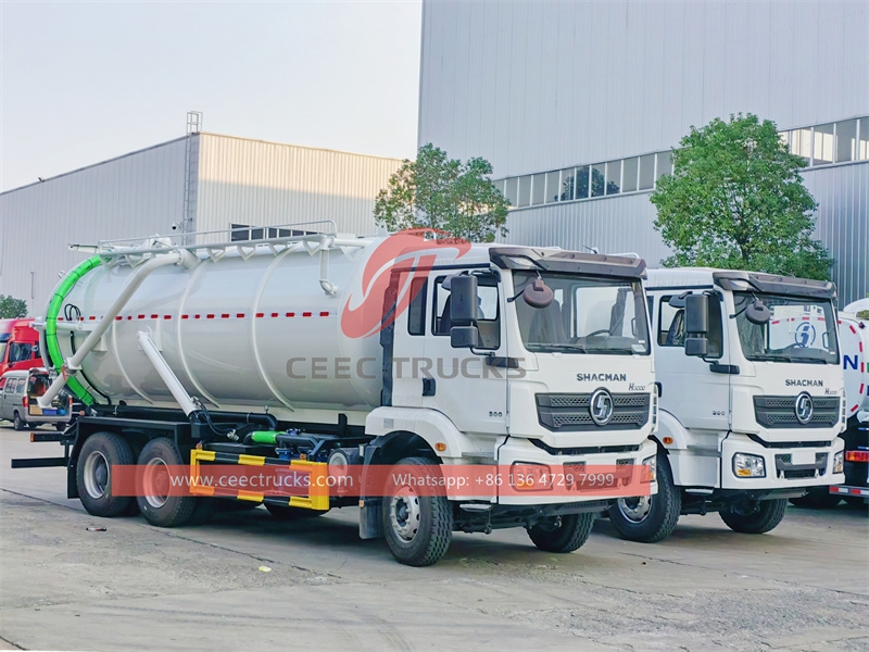 Shacman H3000 20m3 6000 gallon vacuum tanker trucks