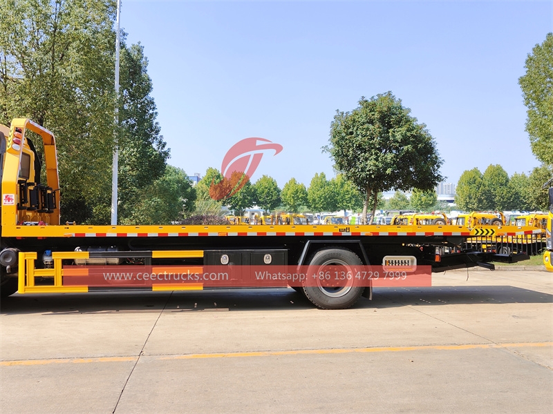 FAW 240HP J6L flat bed towing truck with factory direct sale