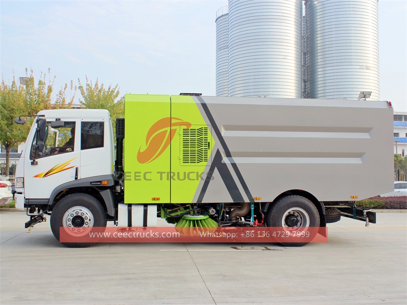 Faw RHD vacuum sweeping truck with factory direct sale