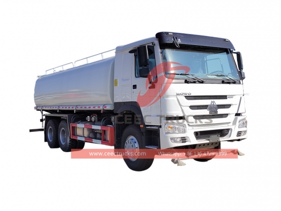 Howo 20 cbm water bowser truck supplier