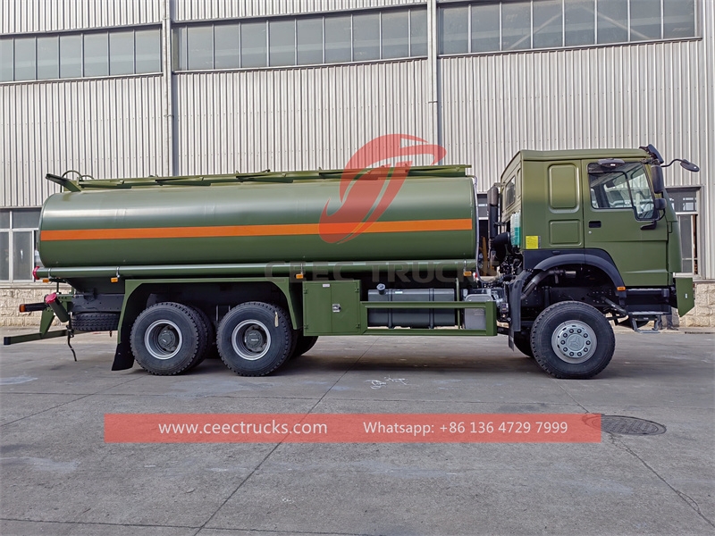 HOWO 6x6  fuel delivery tanker truck with factory direct sale