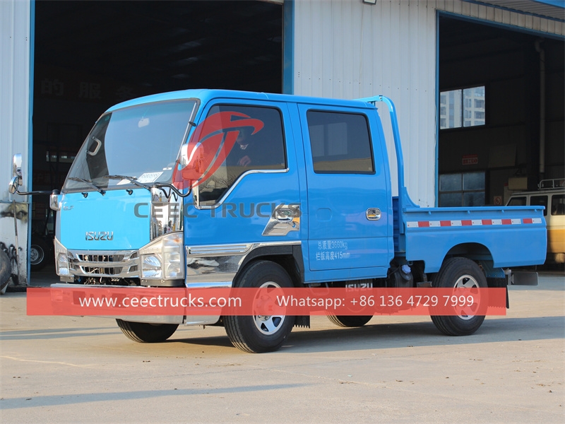 Isuzu mini double cabin cargo truck made in China