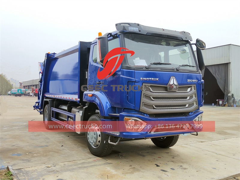 HOWO 12CBM garbage compression truck with factory direct sale