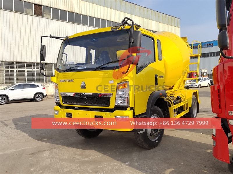 HOWO light-duty 140HP Concrete Mixer Truck for sale