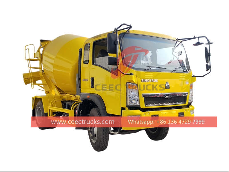 HOWO light-duty 140HP Concrete Mixer Truck for sale